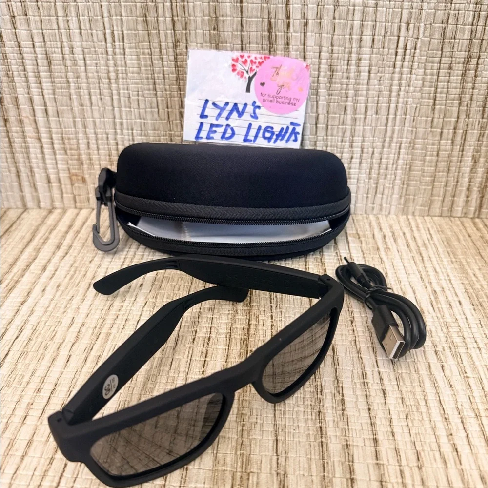 Waterproof Bluetooth Smart Glasses - Black